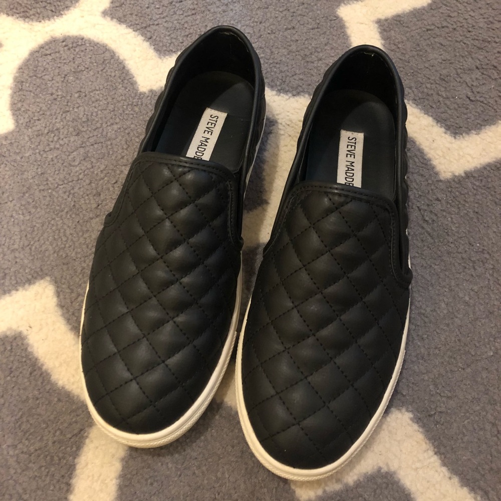 Steve Madden Quilted Slip On Sneakers